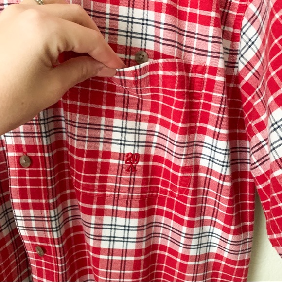 Vintage Twenty X Plaid Button Up Shirt | short sleeves, collared, front pocket - Picture 3 of 8